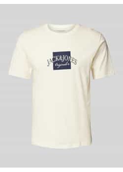T-shirt z nadrukiem z logo model ‘BOSTON’ ze sklepu Peek&Cloppenburg  w kategorii T-shirty męskie - zdjęcie 178088011