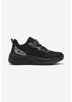 Czarne Buty Sportowe Sneakersy z Geometrycznym Wzorem Hirvesin ze sklepu born2be.pl w kategorii Buty sportowe dziecięce - zdjęcie 178091343