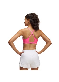 Biustonosz treningowy Under Armour UA Crossback Low Bra - różowy ze sklepu Sportstylestory.com w kategorii Biustonosze - zdjęcie 178095514