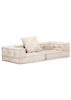 Dwuosobowa beżowa sofa modułowa - Montanex D1 ze sklepu Edinos.pl w kategorii Sofy i kanapy - zdjęcie 178095684