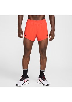 Męskie spodenki do biegania z wszytą bielizną 10 cm Dri-FIT ADV Nike AeroSwift - Czerwony ze sklepu Nike poland w kategorii Spodenki męskie - zdjęcie 178096192