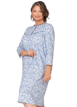 Bawełniana koszula nocna Bogna II 204 26, Kolor niebieski-wzór, Rozmiar 2XL, MARTEL ze sklepu Primodo w kategorii Koszule nocne - zdjęcie 178098614