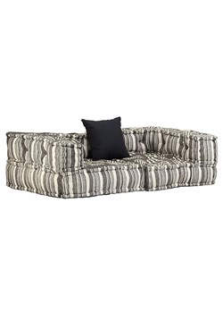 Dwuosobowa sofa modułowa w paski - Montanex D1 ze sklepu Edinos.pl w kategorii Sofy i kanapy - zdjęcie 178098741