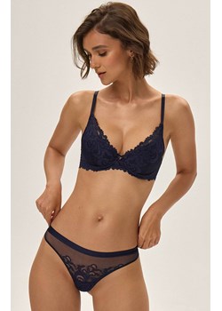 Esotiq stringi damskie koronkowe Lynn 41848-59x, Kolor granatowy, Rozmiar L, Esotiq ze sklepu Intymna w kategorii Majtki damskie - zdjęcie 178098754