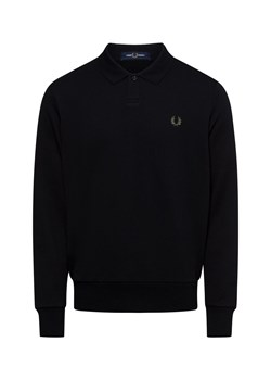 Fred Perry Bluza męska Mężczyźni Bawełna czarny jednolity ze sklepu vangraaf w kategorii Bluzy męskie - zdjęcie 178099502