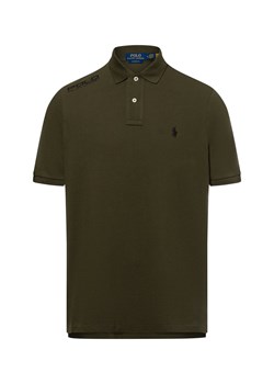 Polo Ralph Lauren Męska koszulka polo Mężczyźni Bawełna khaki jednolity ze sklepu vangraaf w kategorii T-shirty męskie - zdjęcie 178099521