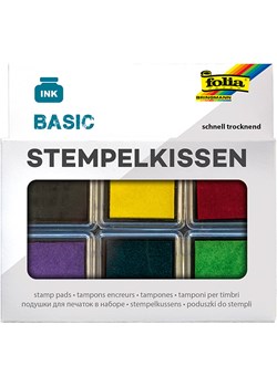 folia PAPER Poduszeczki (6 szt.) &quot;Basic&quot; w różnych kolorach do tuszu ze sklepu Limango Polska w kategorii Zabawki - zdjęcie 178102314