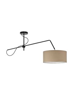 Beżowa lampa wisząca z ruchomym ramieniem - 17X EX244 R9-W21 ze sklepu Edinos.pl w kategorii Lampy wiszące - zdjęcie 178102761