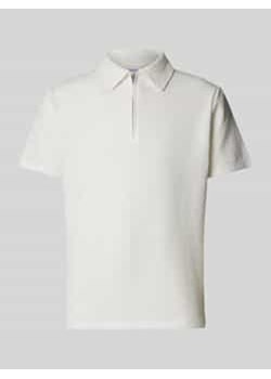 Koszulka polo z krótkim zamkiem błyskawicznym model ‘SANDER’ ze sklepu Peek&Cloppenburg  w kategorii T-shirty męskie - zdjęcie 178104713