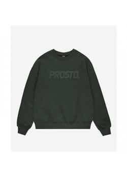 Męska bluza dresowa nierozpinana bez kaptura Prosto Crewneck Zeds - zielona ze sklepu Sportstylestory.com w kategorii Bluzy męskie - zdjęcie 178107600