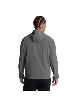 Męska kurtka wiatrówka Under Armour UA Stretch Woven Windbreaker - szara ze sklepu Sportstylestory.com w kategorii Kurtki męskie - zdjęcie 178107680