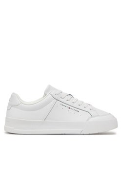 Tommy Hilfiger Sneakersy Th Court Mix Lth FM0FM05489 Biały ze sklepu MODIVO w kategorii Buty sportowe męskie - zdjęcie 178108913