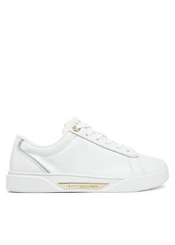 Tommy Hilfiger Sneakersy Chic Court Sneaker FW0FW08642 Biały ze sklepu MODIVO w kategorii Buty sportowe damskie - zdjęcie 178109023