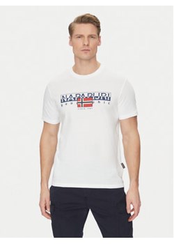 Napapijri T-Shirt S-Aylmer NP0A4HTO Biały Regular Fit ze sklepu MODIVO w kategorii T-shirty męskie - zdjęcie 178111350