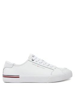 Tommy Hilfiger Tenisówki Core Corporate Vulc Leather FM0FM05399 Biały ze sklepu MODIVO w kategorii Trampki męskie - zdjęcie 178112722