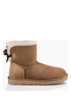 UGG Skórzane botki &quot;Mini Bailey Bow II&quot; w kolorze karmelowym ze sklepu Limango Polska w kategorii Śniegowce damskie - zdjęcie 178113232