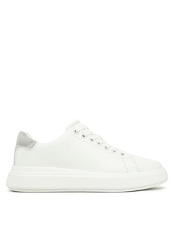 Sneakersy Calvin Klein Cupsole Lace Up - Suede Bt HW0HW02404 Biały ze sklepu eobuwie.pl w kategorii Buty sportowe damskie - zdjęcie 178114104