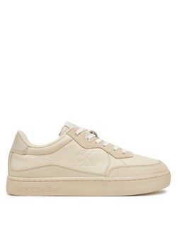 Sneakersy Calvin Klein Jeans Classic Cupsole Mg Wmm YM0YM01153 Beżowy ze sklepu eobuwie.pl w kategorii Buty sportowe męskie - zdjęcie 178114131