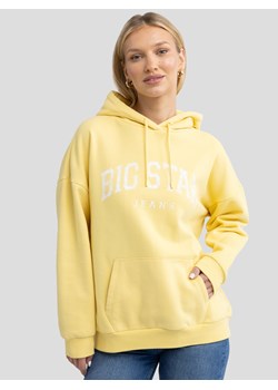Bluza damska z kapturem z logo BIG STAR żółta Rubialsana 201 ze sklepu Big Star w kategorii Bluzy damskie - zdjęcie 178114522