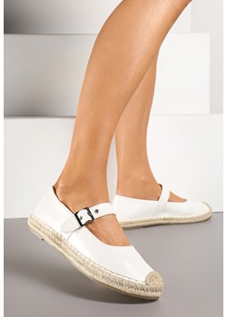 Białe Espadryle z Plecionką i Paskiem Galvesis ze sklepu renee.pl w kategorii Espadryle damskie - zdjęcie 178115114