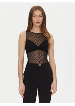 Elisabetta Franchi Body BO-020-51E2-V150 Czarny Slim Fit ze sklepu MODIVO w kategorii Bluzki damskie - zdjęcie 178116843