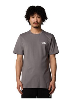 The North Face T-Shirt Simple Dome NF0A87NG Szary Regular Fit ze sklepu MODIVO w kategorii T-shirty męskie - zdjęcie 178121794