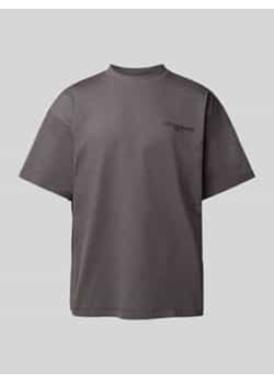T-shirt z nadrukiem z logo ze sklepu Peek&Cloppenburg  w kategorii T-shirty męskie - zdjęcie 178122513