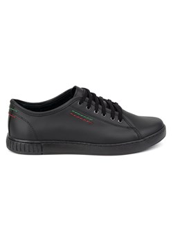 Półbuty męskie skórzane CASUAL 2129 czarne ze sklepu butyolivier w kategorii Półbuty męskie - zdjęcie 178128982