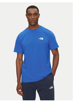 The North Face T-Shirt Simple Dome NF0A87NG Niebieski Regular Fit ze sklepu MODIVO w kategorii T-shirty męskie - zdjęcie 178137100