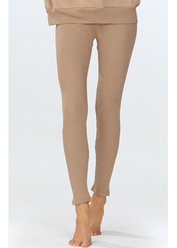 Legginsy prążkowane damskie cappuccino Oseye, Kolor cappuccino, Rozmiar XS, DKaren ze sklepu Primodo w kategorii Spodnie damskie - zdjęcie 178138441