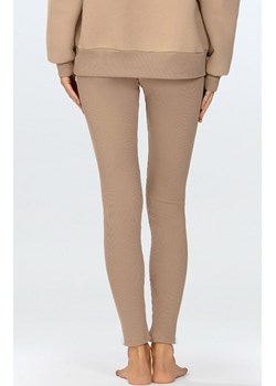 Legginsy prążkowane damskie cappuccino Oseye, Kolor cappuccino, Rozmiar XS, DKaren ze sklepu Primodo w kategorii Spodnie damskie - zdjęcie 178138442