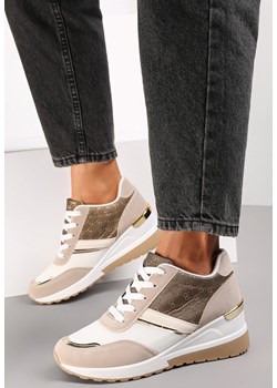 Ciemnobeżowe Sneakersy Anatachus ze sklepu renee.pl w kategorii Buty sportowe damskie - zdjęcie 178141701