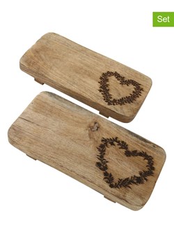 Boltze Deski (2 szt.) "Berta" w kolorze beżowym do krojenia - 30 x 15 cm ze sklepu Limango Polska w kategorii Deski - zdjęcie 178142332