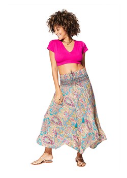 Aller Simplement Spódnica 2w1 w kolorze turkusowo-różowym ze sklepu Limango Polska w kategorii Spódnice - zdjęcie 178142524