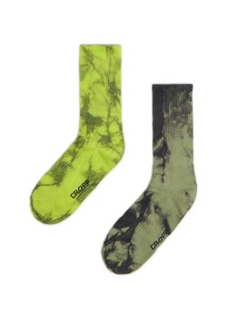 Cropp - 2 pack skarpet z marmurkowym wzorem - zielony ze sklepu Cropp w kategorii Skarpetki męskie - zdjęcie 178143872