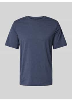 T-shirt z prążkowanym okrągłym dekoltem ze sklepu Peek&Cloppenburg  w kategorii T-shirty męskie - zdjęcie 178145212