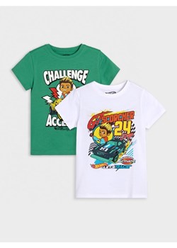 Sinsay - Koszulki 2 pack Hot Wheels - wielobarwny ze sklepu Sinsay w kategorii T-shirty chłopięce - zdjęcie 178148352