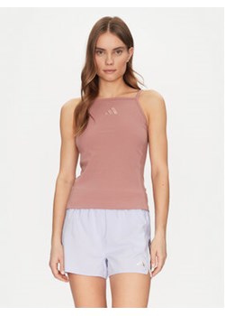 adidas Top ALL SZN Rib JJ1222 Różowy Slim Fit ze sklepu MODIVO w kategorii Bluzki damskie - zdjęcie 178149344