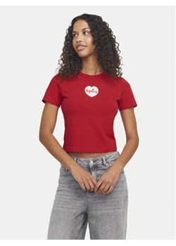 JJXX T-Shirt Gigi 12277657 Czerwony Stretch Fit ze sklepu MODIVO w kategorii Bluzki damskie - zdjęcie 178149432