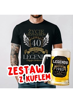 Koszulka na 40 URODZINY - ZESTAW Z KUFLEM ze sklepu Time For Fashion w kategorii T-shirty męskie - zdjęcie 178151200