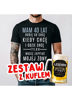 Koszulka na 40 URODZINY - ZESTAW Z KUFLEM ze sklepu Time For Fashion w kategorii T-shirty męskie - zdjęcie 178151201