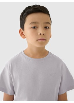 Dziecięcy t-shirt basic (2-pack) 4F 4FJRAW24TTSHU2562 - multikolor ze sklepu Sportstylestory.com w kategorii T-shirty męskie - zdjęcie 178152100