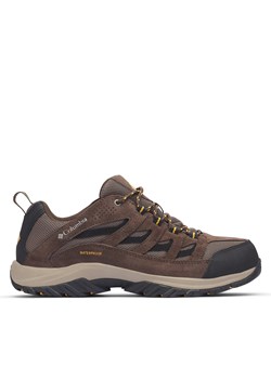 Trekkingi Columbia Crestwood Waterproof 2100651 Brązowy ze sklepu eobuwie.pl w kategorii Buty trekkingowe męskie - zdjęcie 178154734