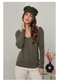 Soft Cashmere Sweter w kolorze khaki ze sklepu Limango Polska w kategorii Swetry damskie - zdjęcie 178154881