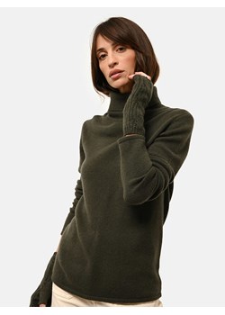 Just Cashmere Kaszmirowy sweter "June" w kolorze khaki ze sklepu Limango Polska w kategorii Swetry damskie - zdjęcie 178154924