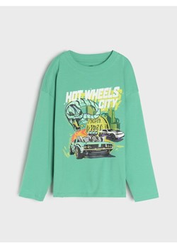 Sinsay - Koszulka z długimi rękawami Hot Wheels - zielony ze sklepu Sinsay w kategorii T-shirty chłopięce - zdjęcie 178164972