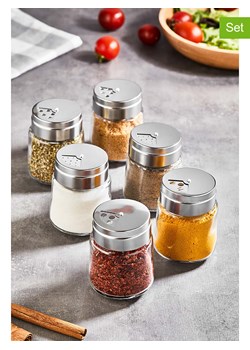 Violeta Home Pojemniki (6 szt.) na przyprawy - wys. 8 x Ø 5,5 cm ze sklepu Limango Polska w kategorii Młynki do soli i pieprzu - zdjęcie 178165440