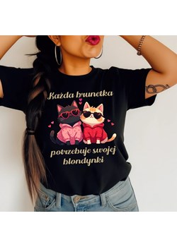 DAMSKA koszulka - każda brunetka potrzebuje swojej blondynki ze sklepu Time For Fashion w kategorii Bluzki damskie - zdjęcie 178168760