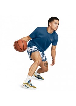 Męskie spodenki do koszykówki Under Armour UA Curry Mesh Short 3 - białe ze sklepu Sportstylestory.com w kategorii Spodenki męskie - zdjęcie 178169784