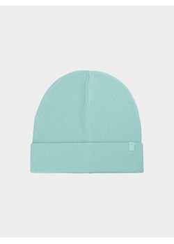 Dziecięca czapka beanie 4F 4FJWSS25ACAPU506 - turkusowa ze sklepu Sportstylestory.com w kategorii Czapki dziecięce - zdjęcie 178170461
